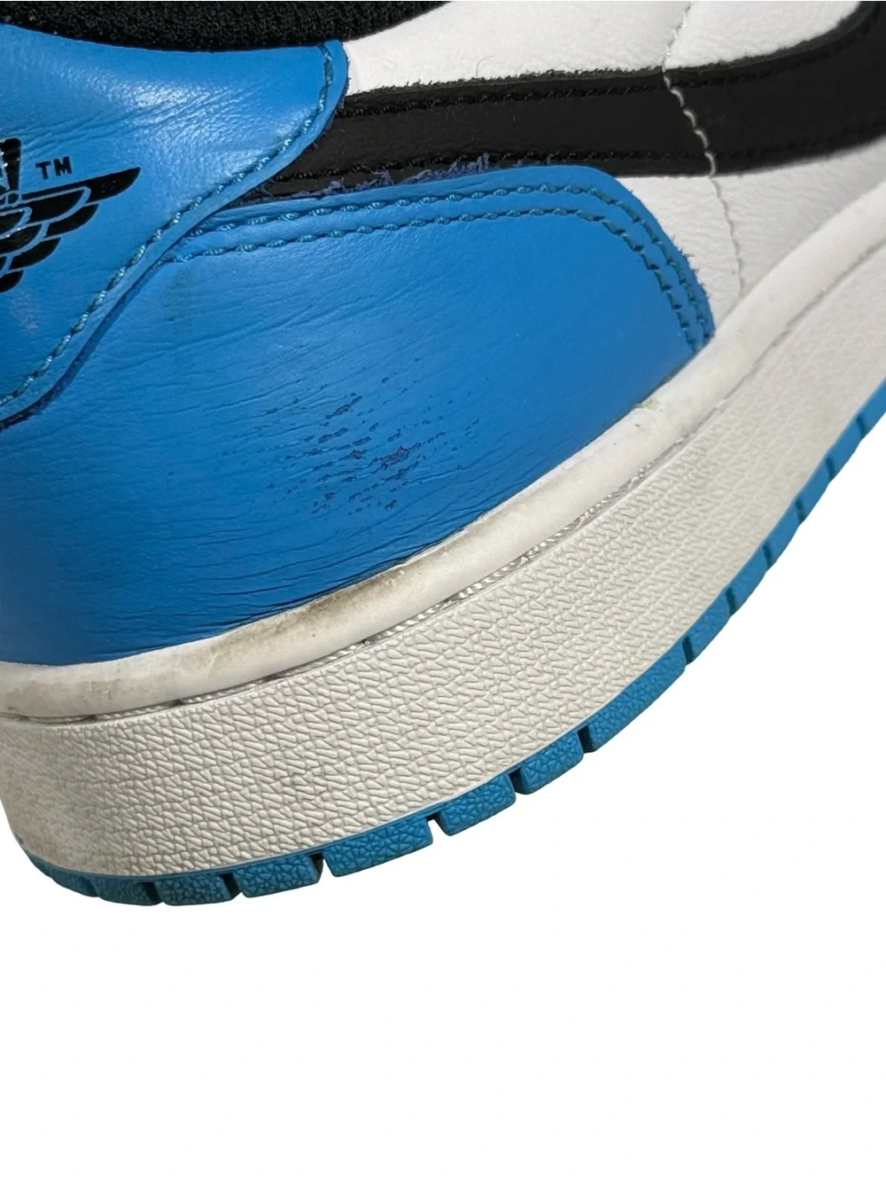 Nike Air Jordan 1 Low University Blue Black White Leather Men’s 10.5 CZ0790-104